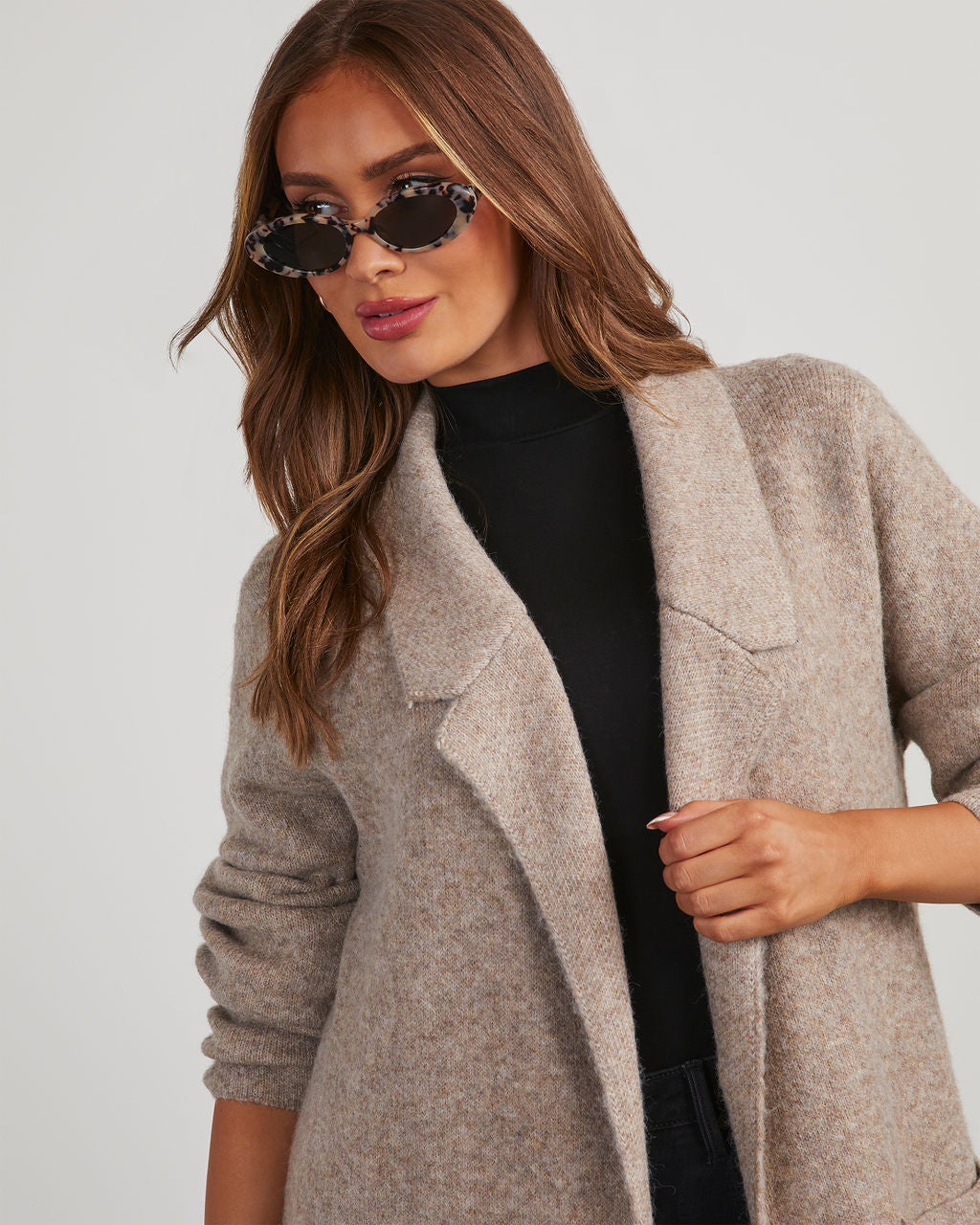 Alexia Pocketed Duster Cardigan-Vogue Logic