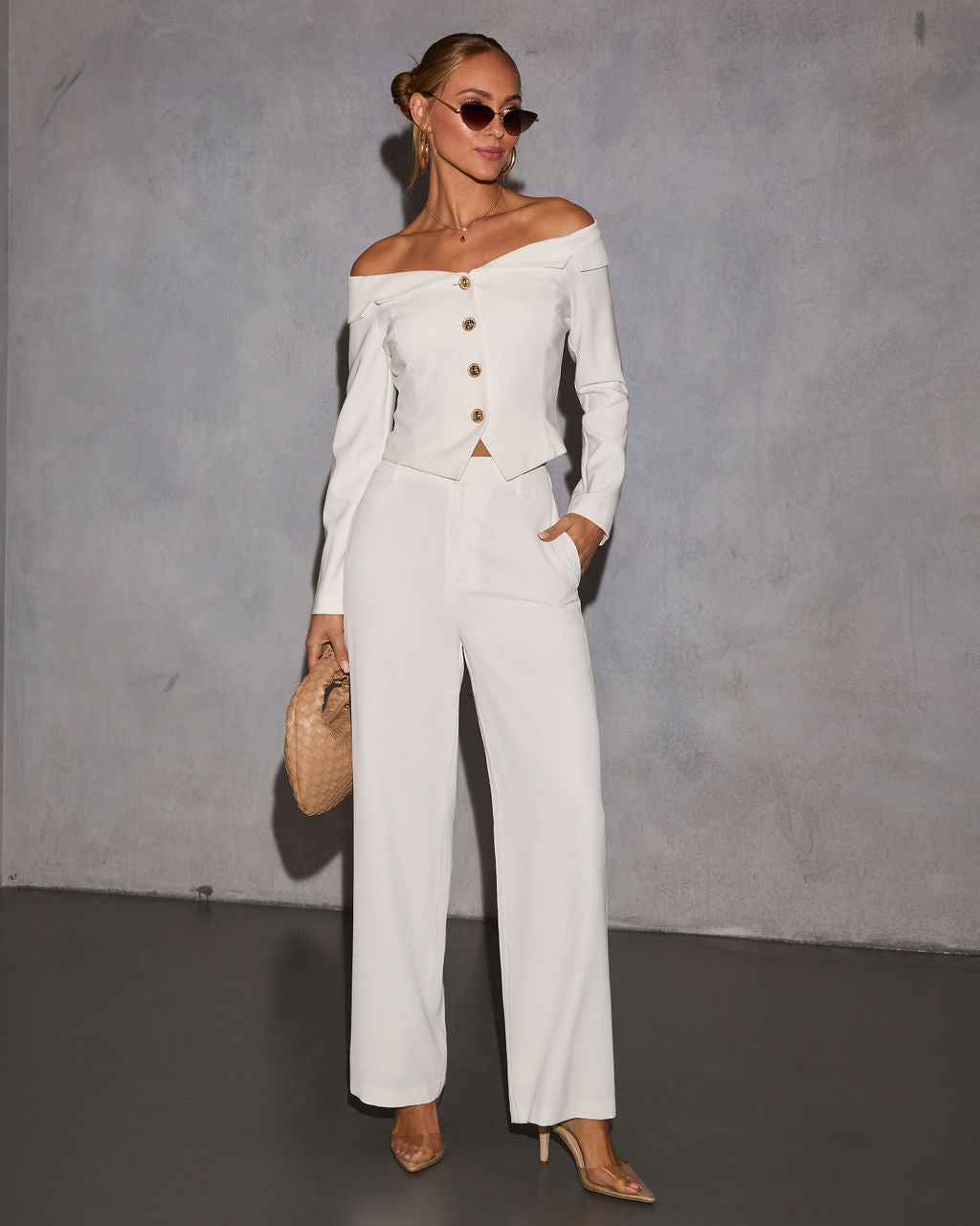 Regency Off The Shoulder Blouse-Vogue Logic