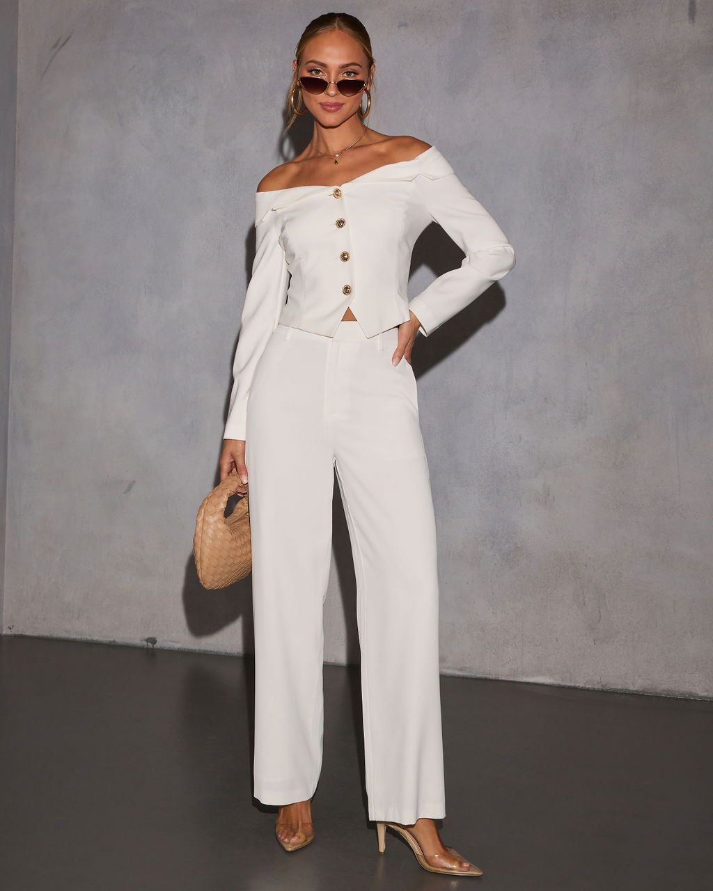 Regency Off The Shoulder Blouse-Vogue Logic