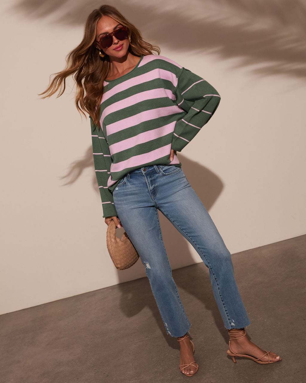 Lainie Super Stretch Distressed Straight Leg Jeans-Vogue Logic