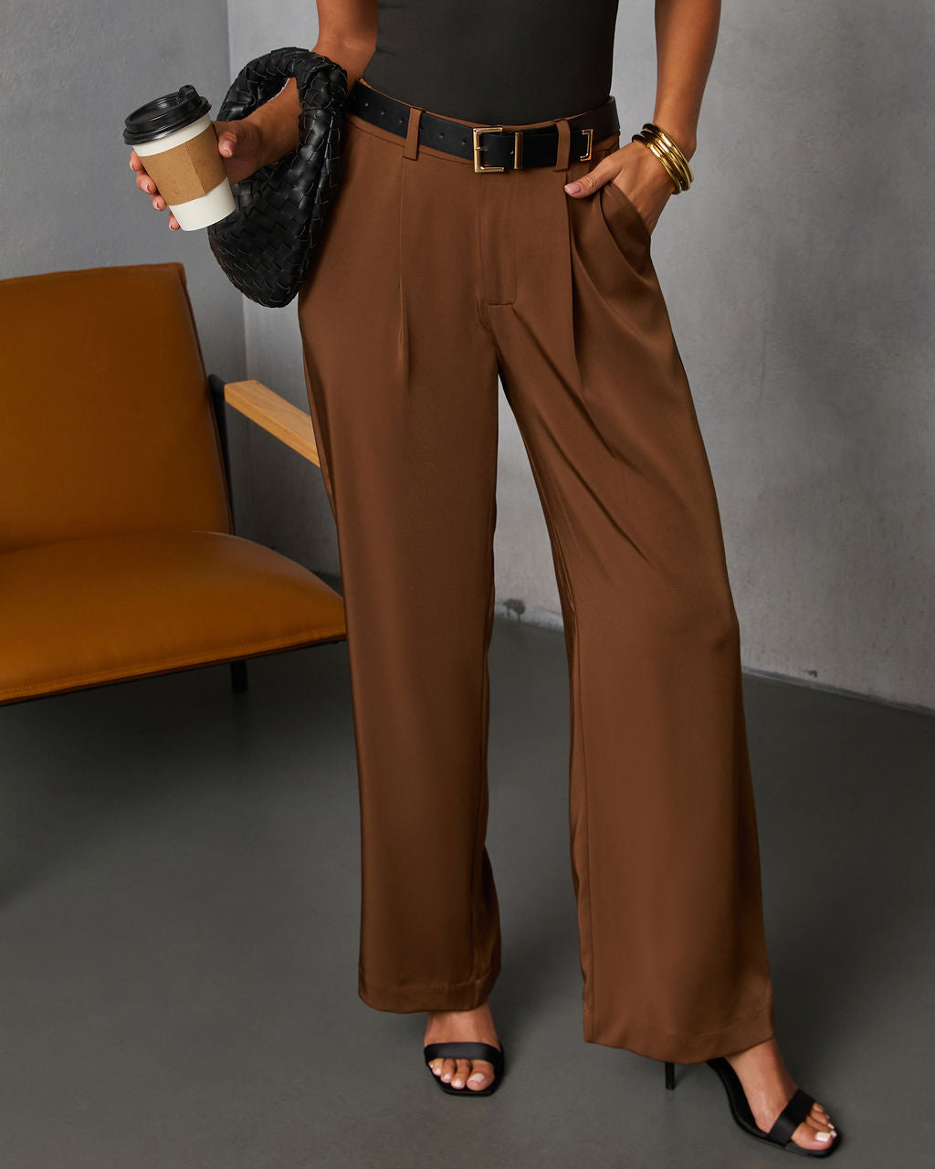 Madinah Pleated Pants-Vogue Logic