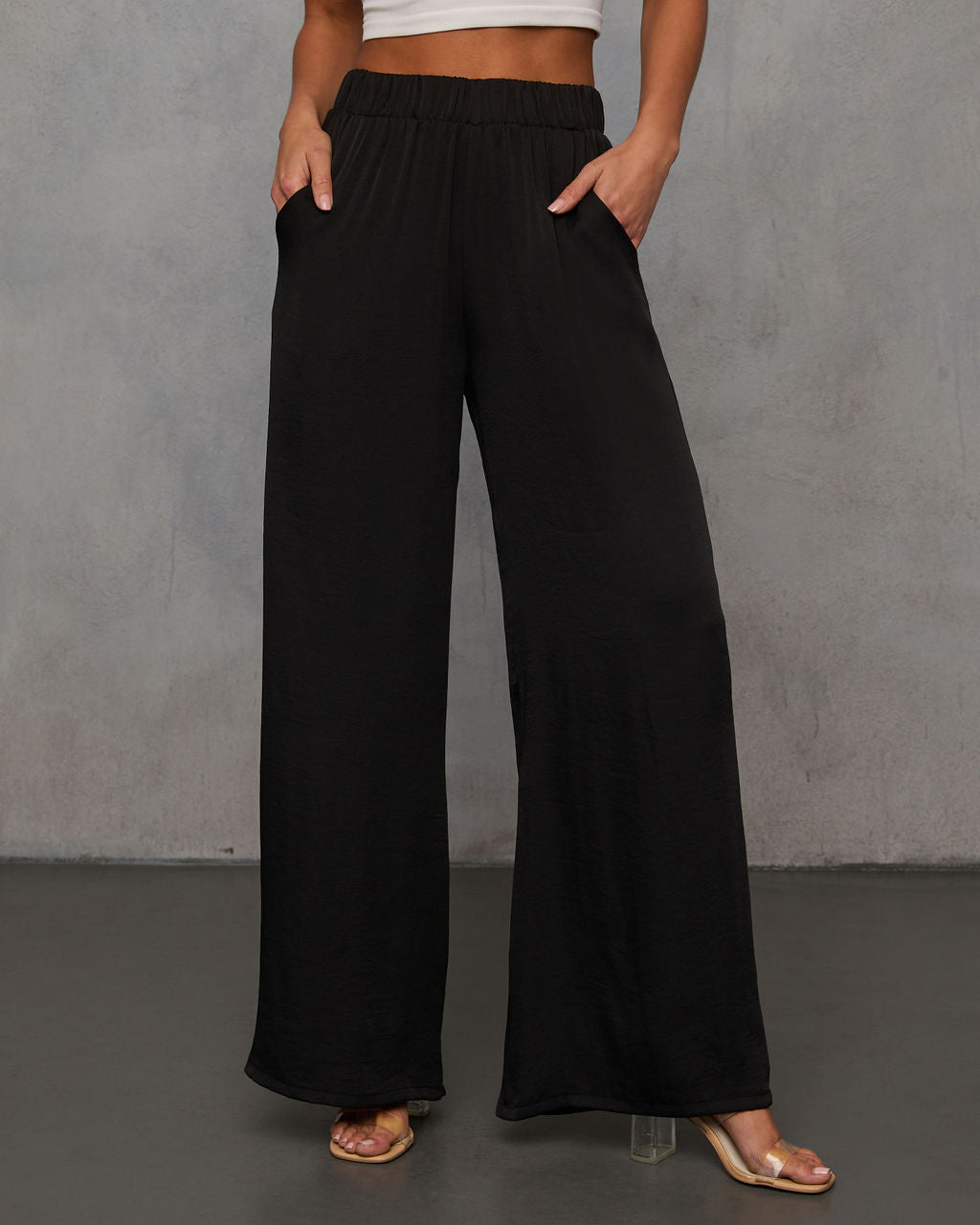 Better Days Wide Leg Pants-Vogue Logic