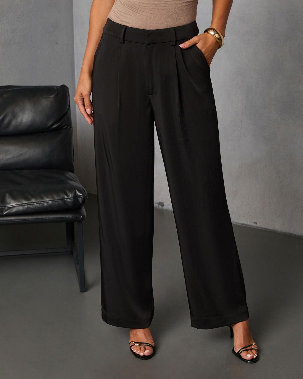 Madinah Pleated Pants-Vogue Logic