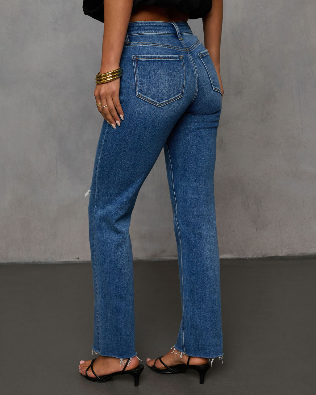 Elodiena Super Stretch Distressed Skinny Jeans-Vogue Logic