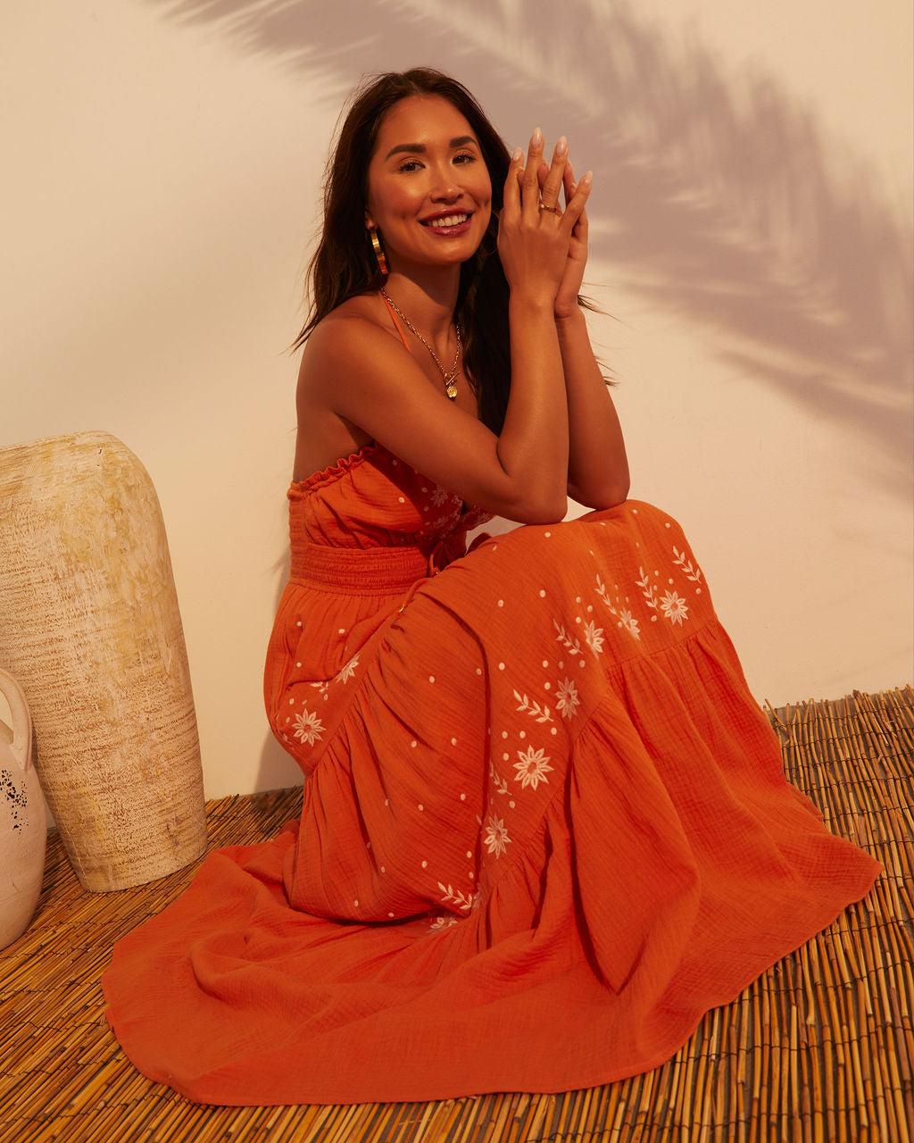 Adaline Tiered Maxi Dress-Vogue Logic