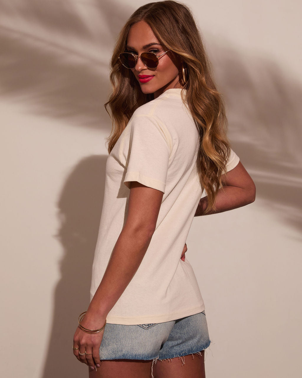 Mon Cheri Short Sleeve Graphic Tee-Vogue Logic