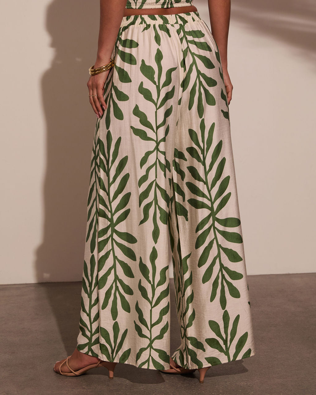 Sol Escape Tropical Drawstring Pants-Vogue Logic