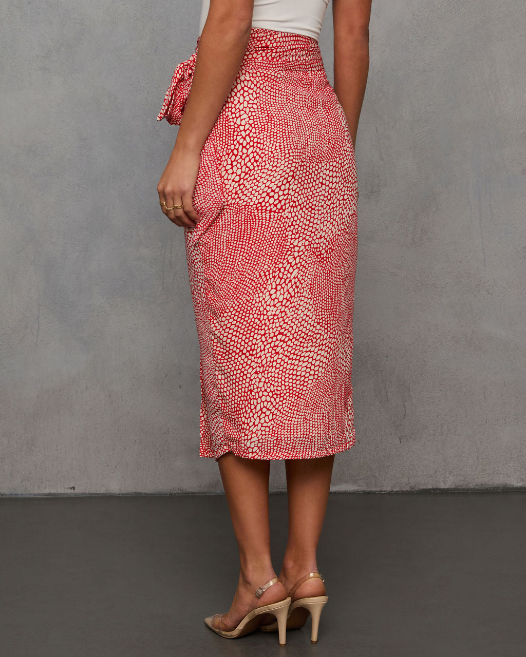 Ayra Printed Midi Skirt-Vogue Logic