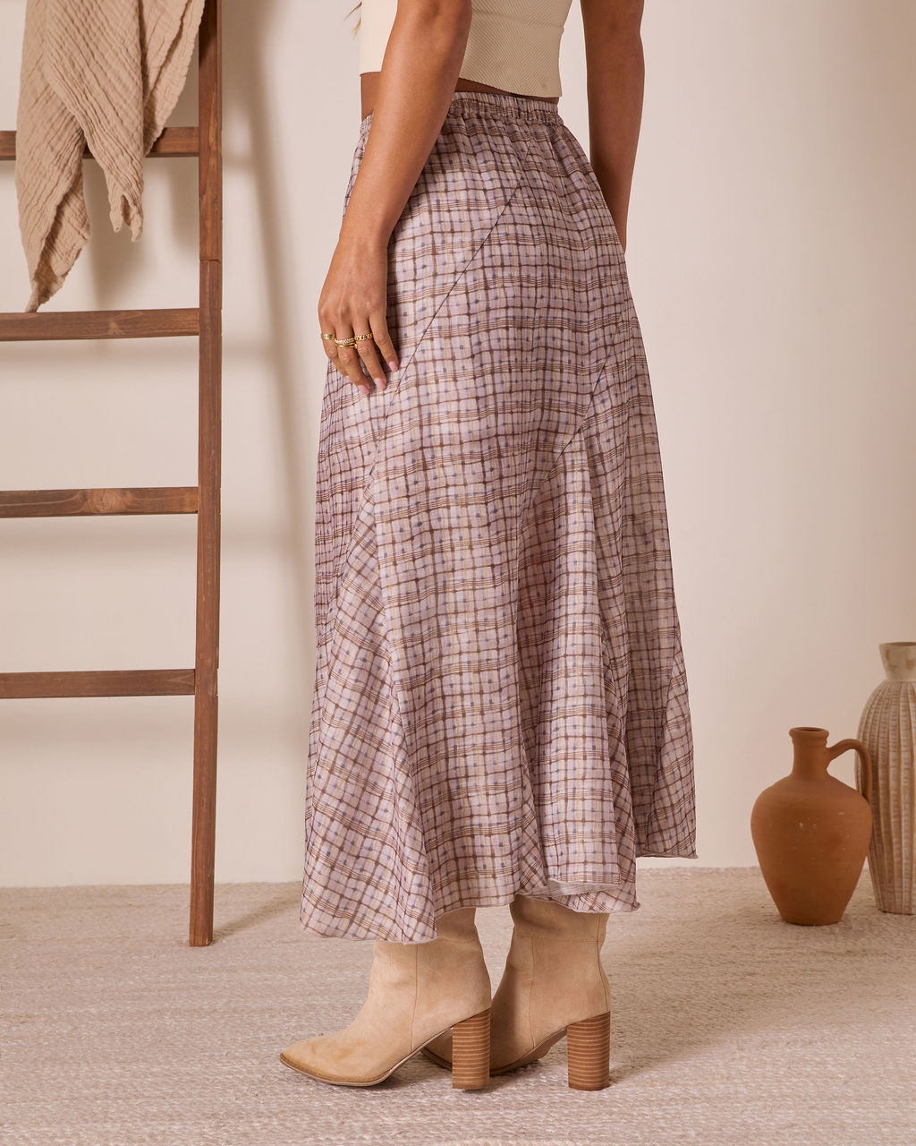 Range Romance Drawstring Maxi Skirt-Vogue Logic
