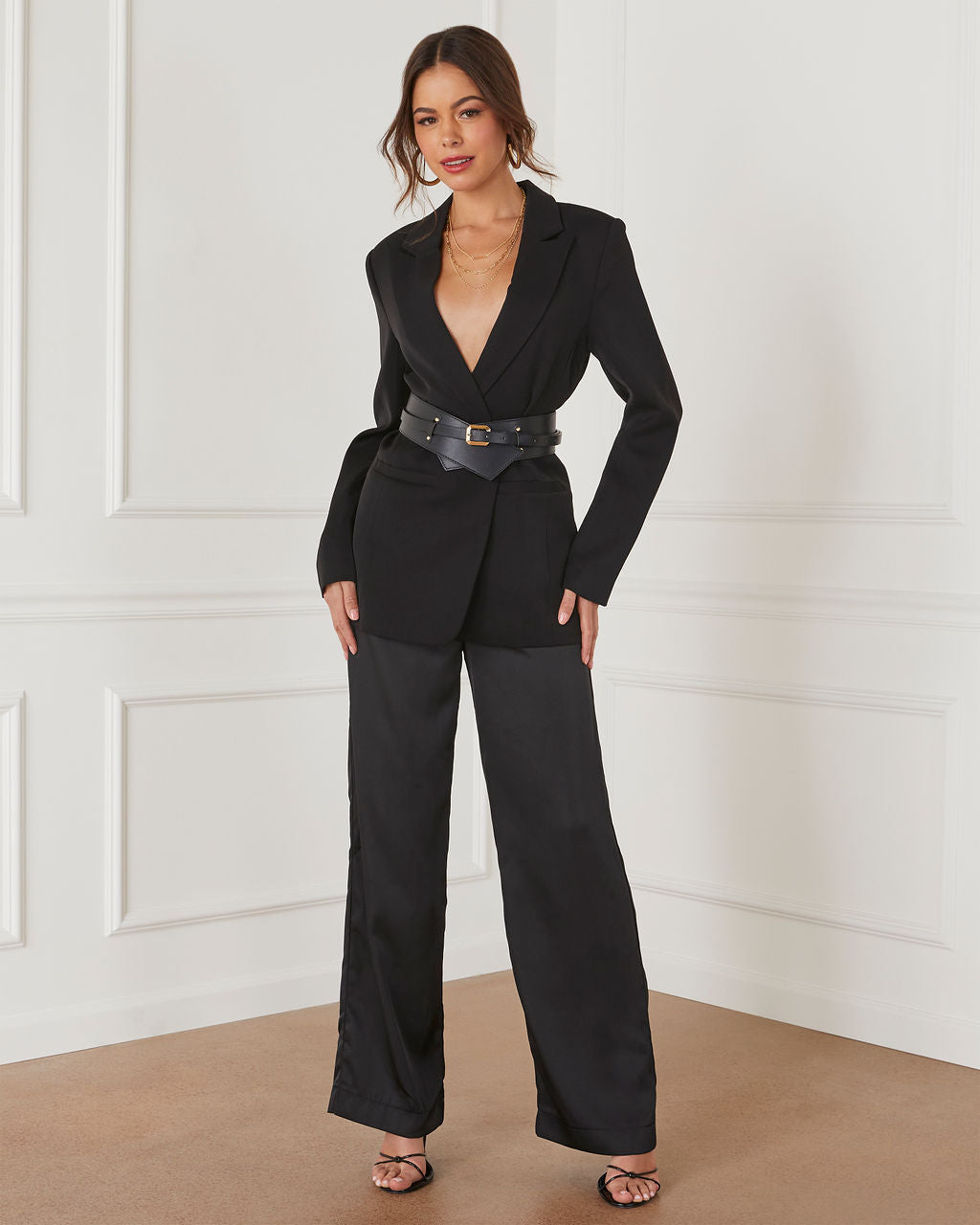 Dillon Wide Waist Belt-Vogue Logic