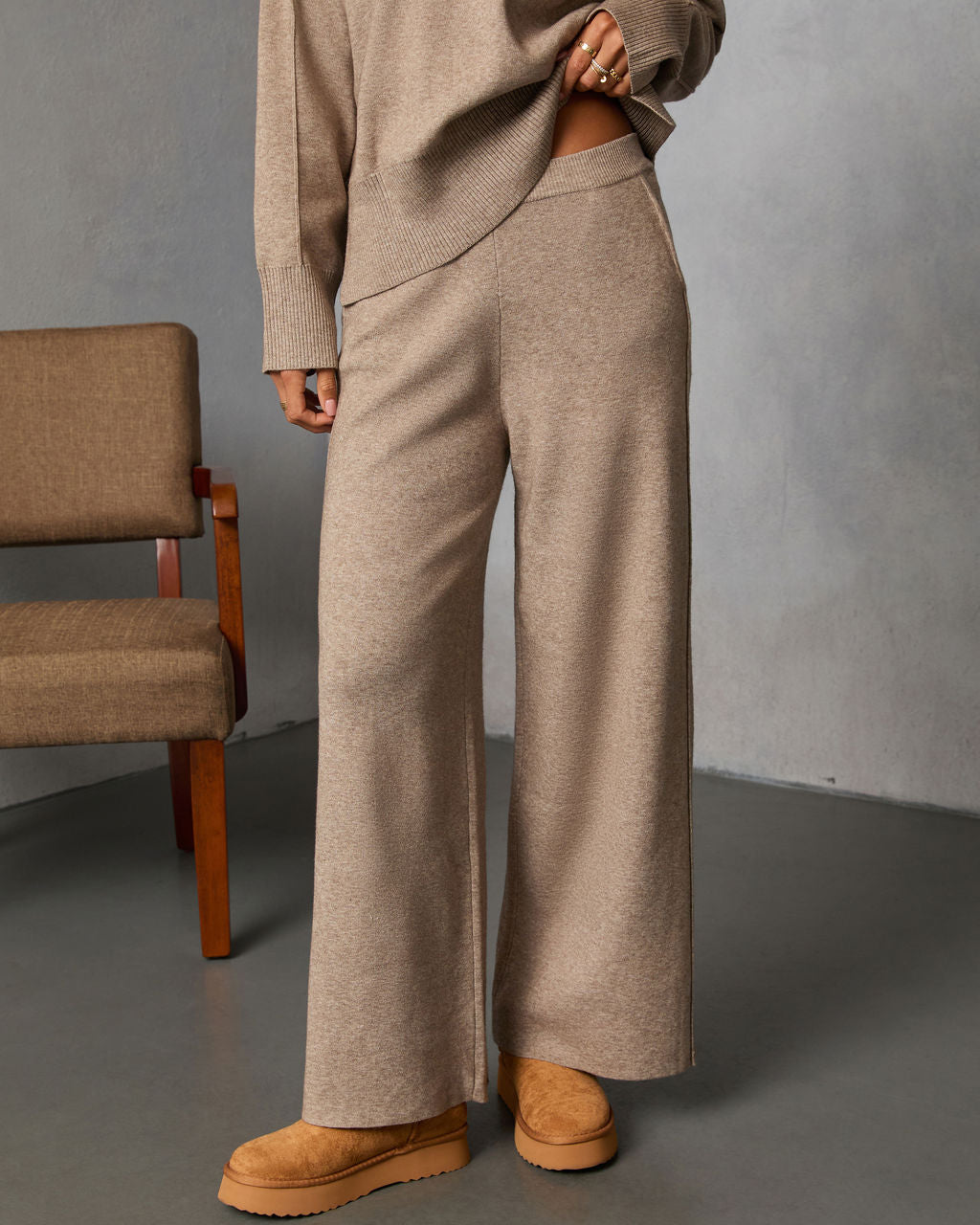 Cider Root Knit Joggers-Vogue Logic