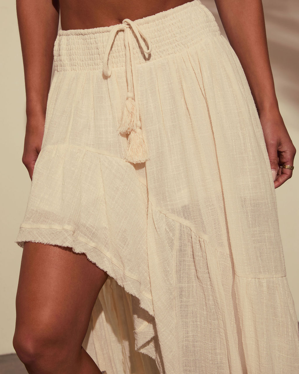 Harmonic High Low Maxi Skirt-Vogue Logic