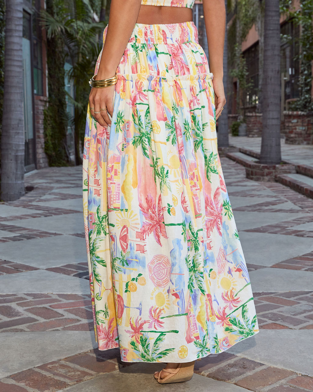 Island Muse Tropical Maxi Skirt-Vogue Logic