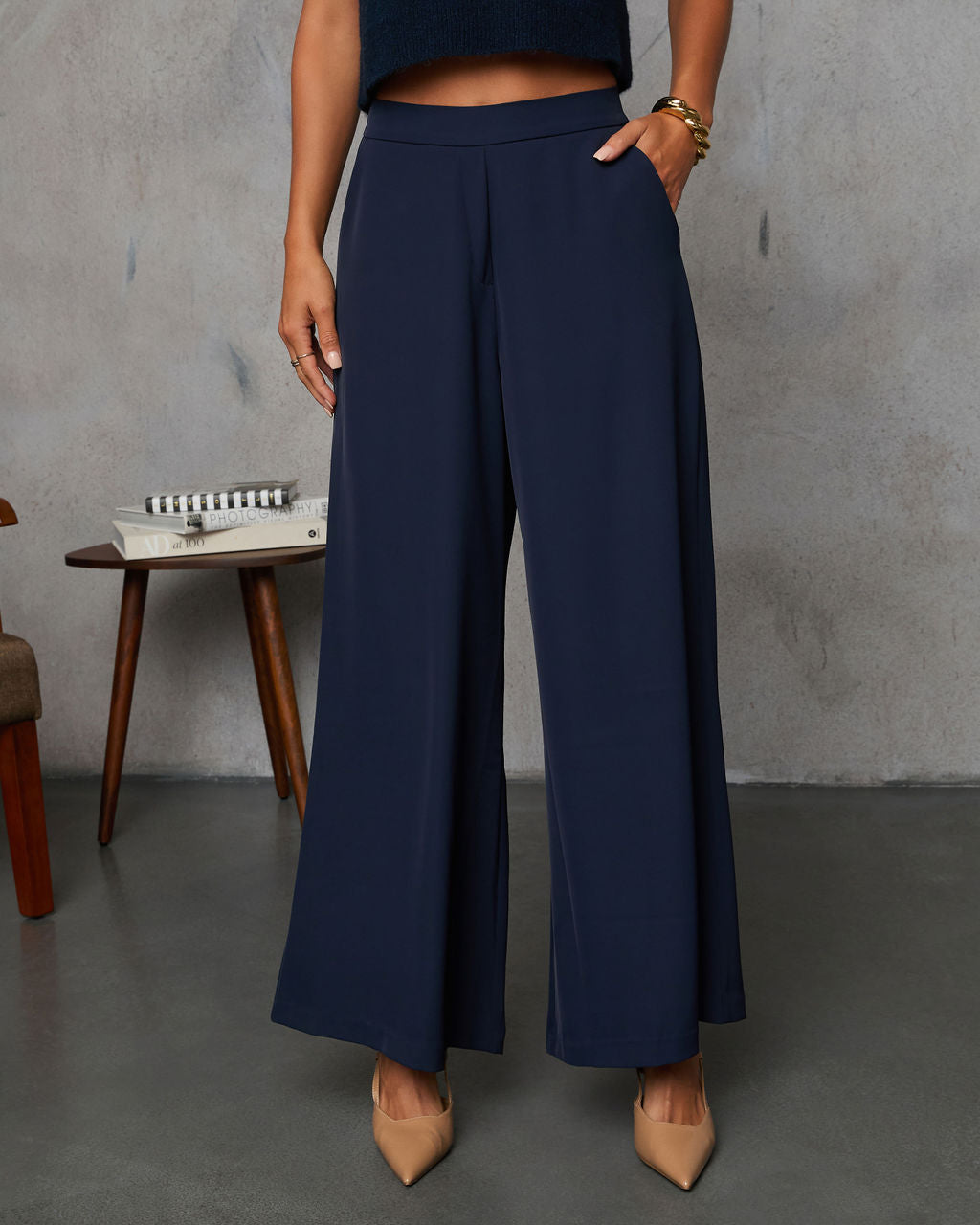 Madi Pocketed Wide Leg Pants-Vogue Logic