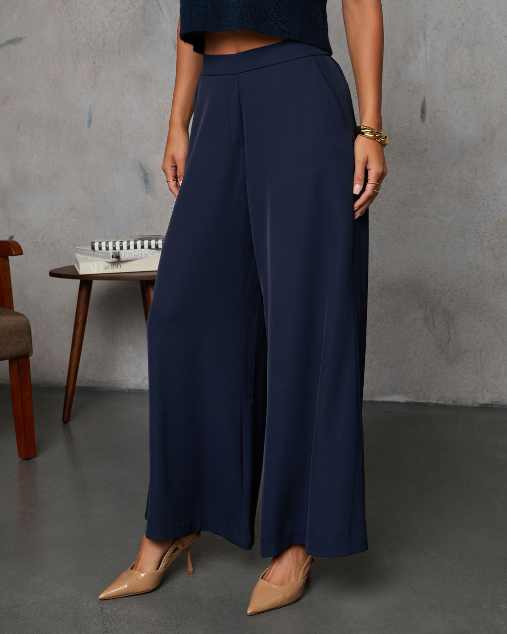Madi Pocketed Wide Leg Pants-Vogue Logic