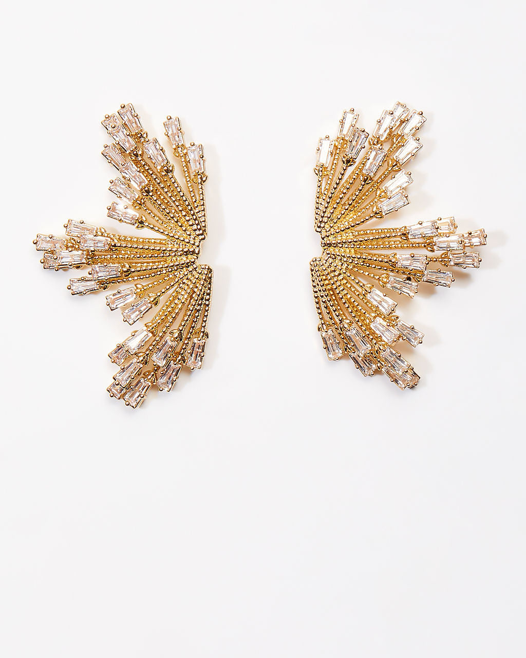 Holiday Season Half Snowflake Stud Earrings-Vogue Logic