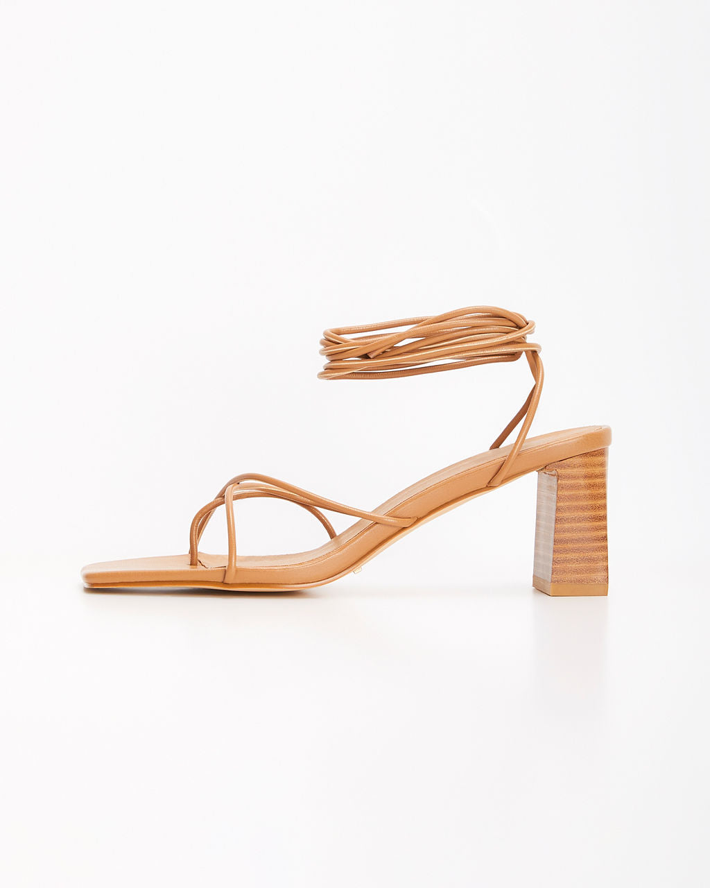 Kristyn Tie Up Block Heel-Vogue Logic