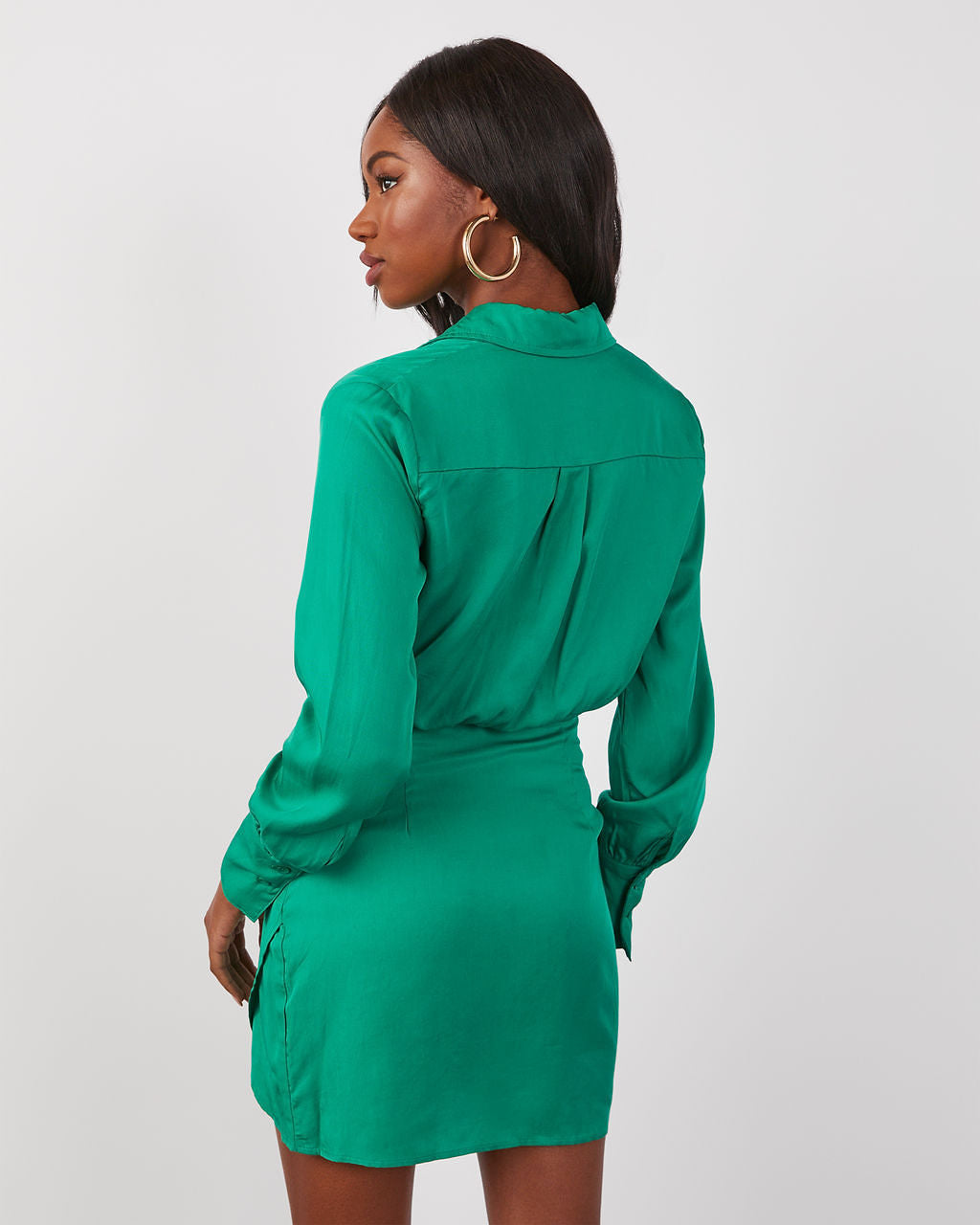 Moria Long Sleeve Mini Dress-Vogue Logic