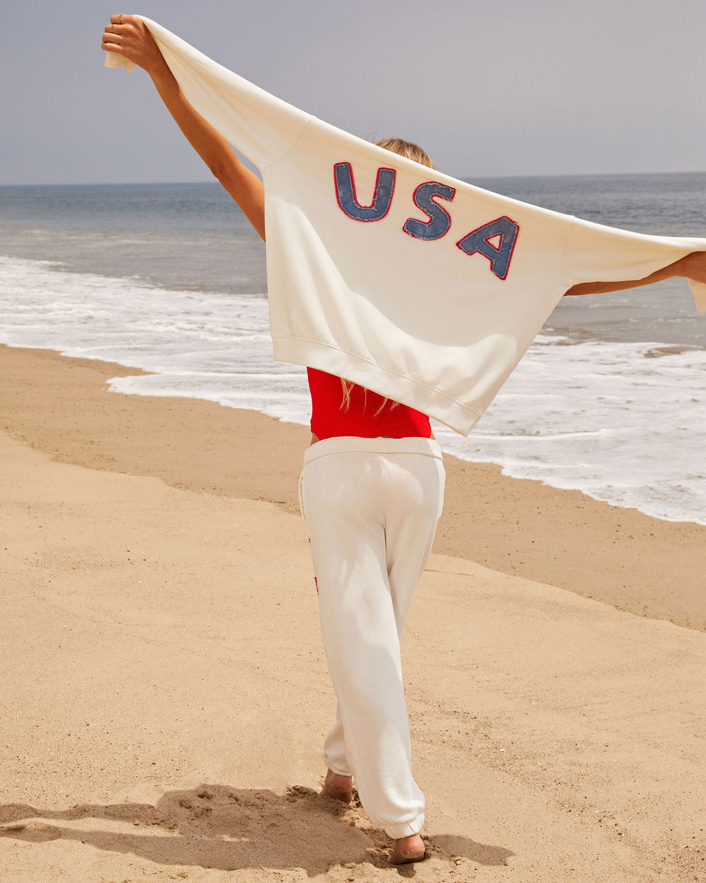 Freedom Crew Neck Pullover USA Sweatshirt-Vogue Logic