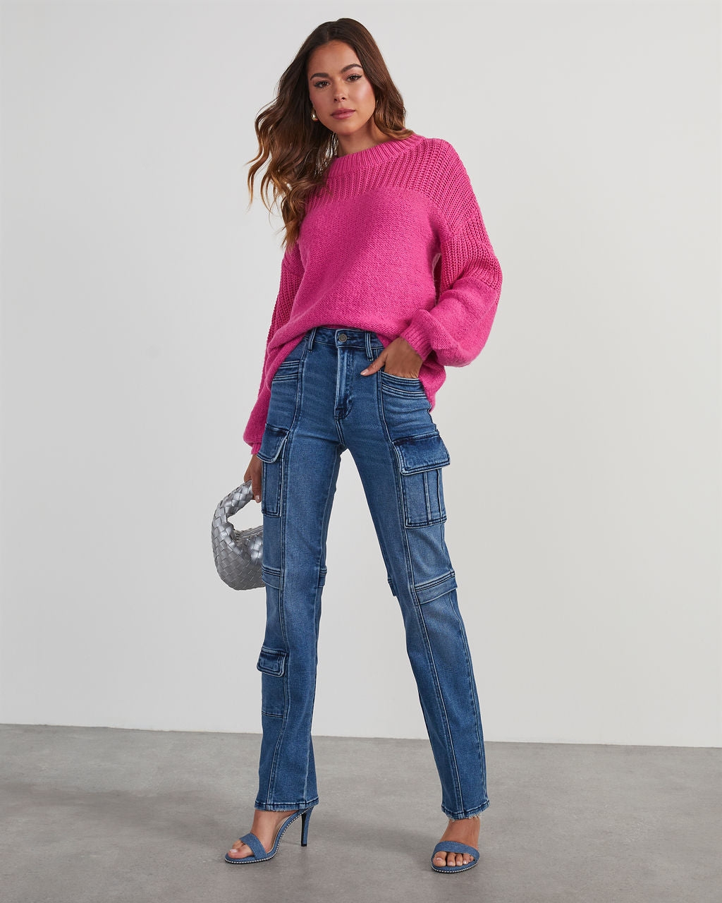 Zhaire Super Stretch High Rise Straight Jeans-Vogue Logic