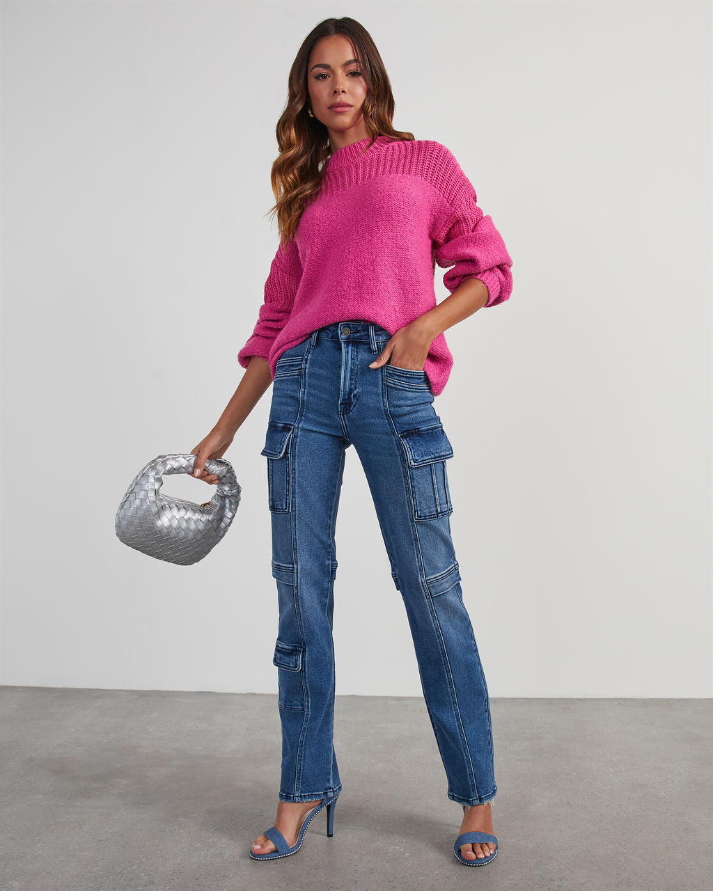 Zhaire Super Stretch High Rise Straight Jeans-Vogue Logic
