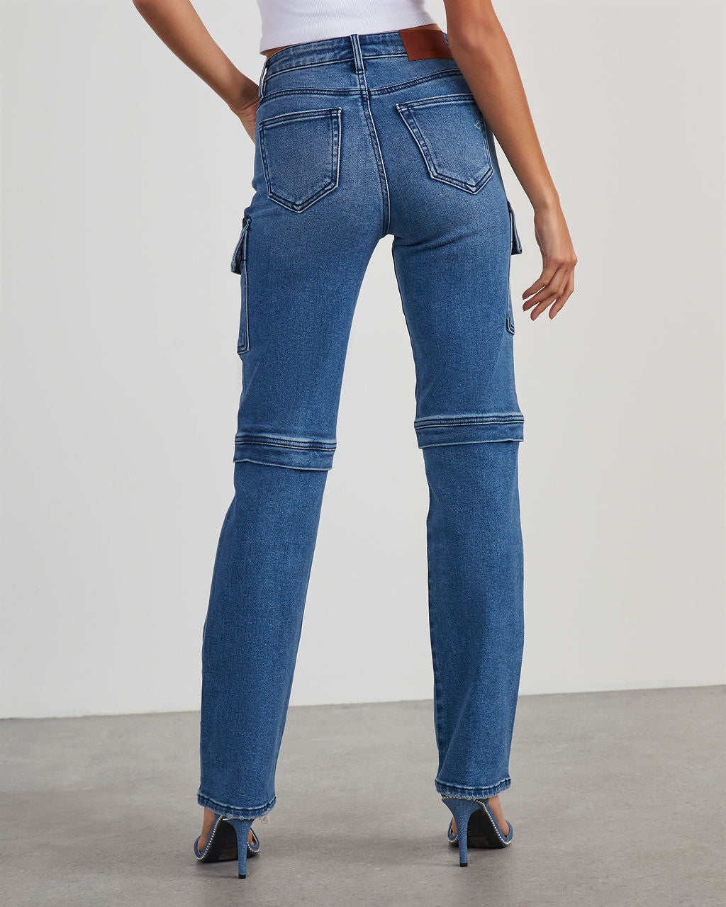 Zhaire Super Stretch High Rise Straight Jeans-Vogue Logic