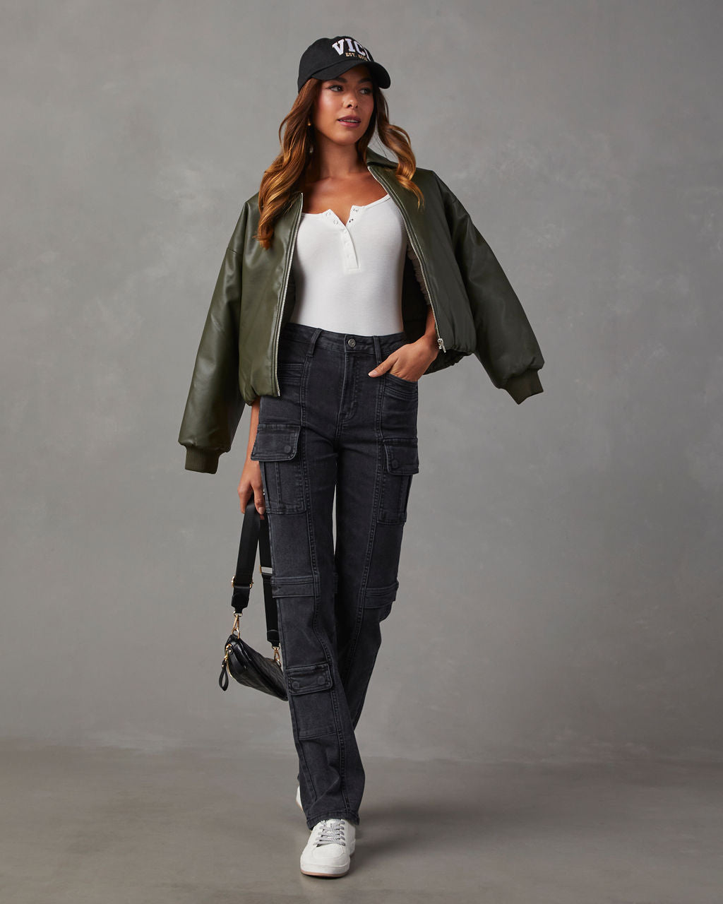 Zhaire Super Stretch High Rise Straight Jeans-Vogue Logic