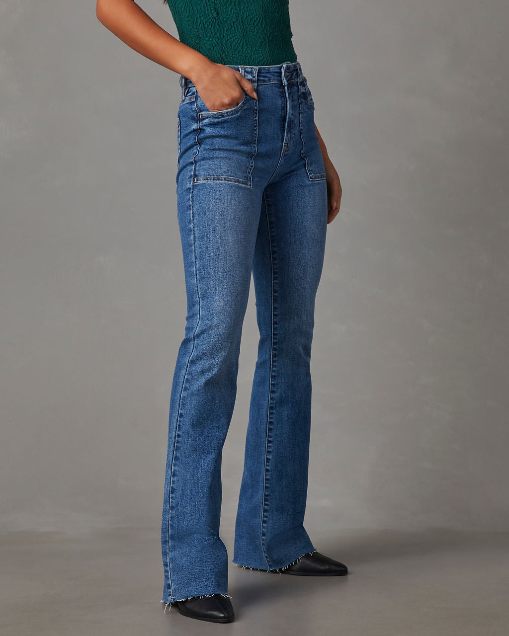 Mulaney High Rise Flare Jeans-Vogue Logic