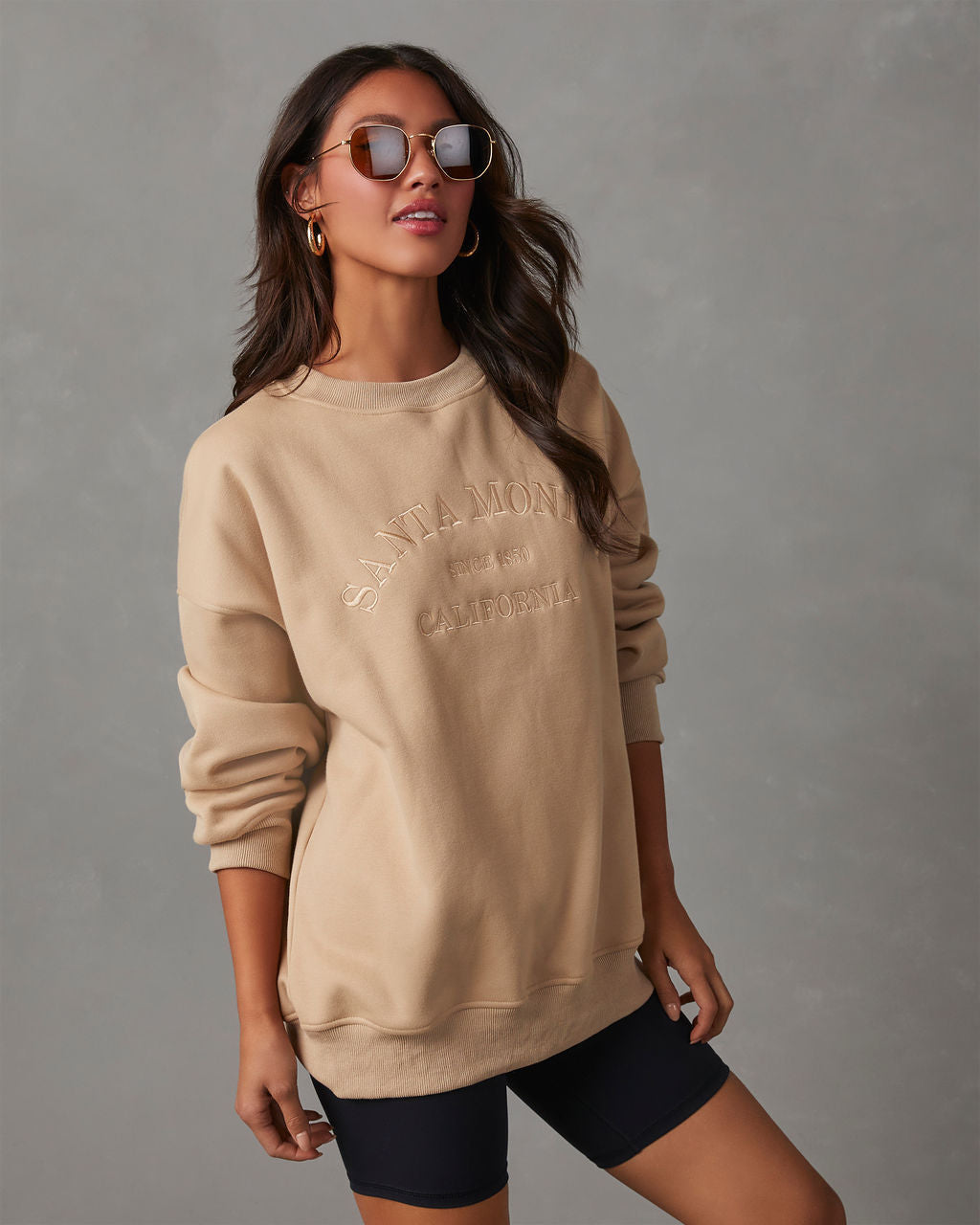 Santa Monica California Sweatshirt-Vogue Logic