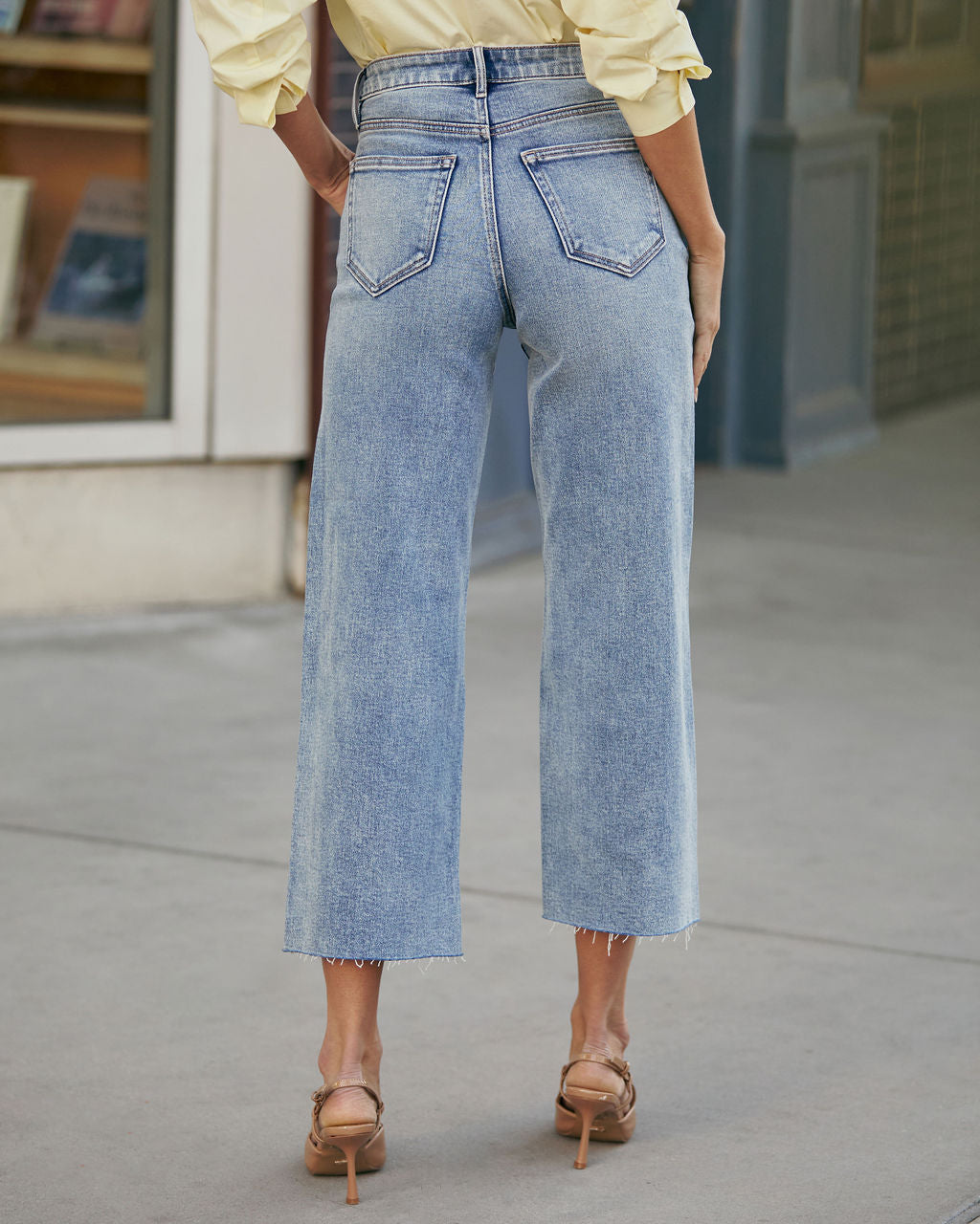 San Gabriel Super Stretch High Rise Wide Leg Jeans-Vogue Logic