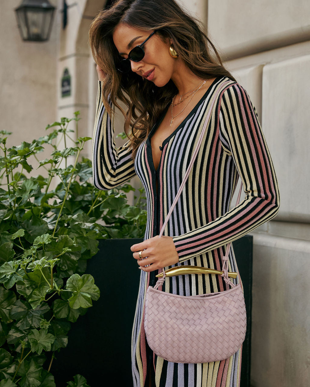 Brunch Date Woven Crossbody Bag-Vogue Logic