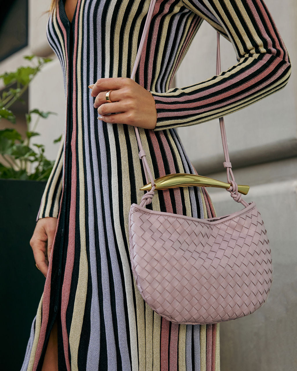 Brunch Date Woven Crossbody Bag-Vogue Logic