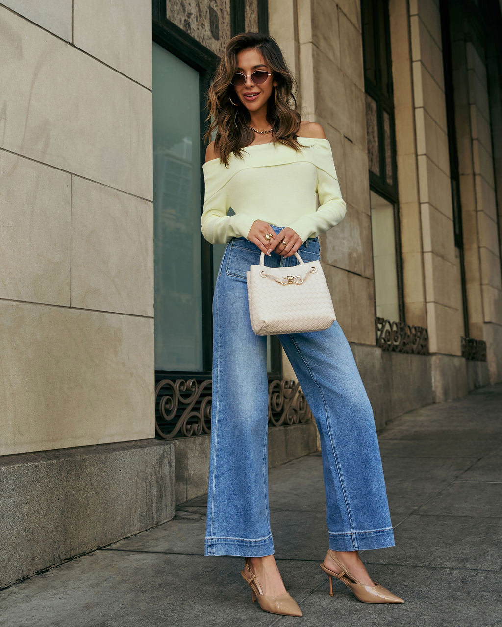 Solara Super Stretch Wide Leg Jeans-Vogue Logic