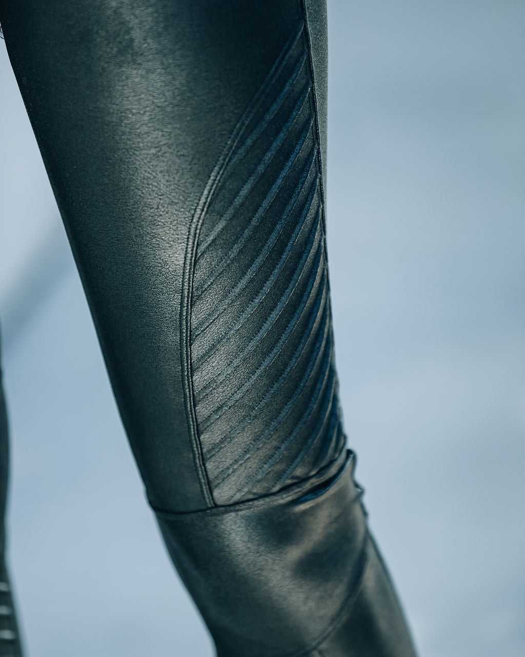 Spanx  Faux Leather Moto Leggings-Vogue Logic