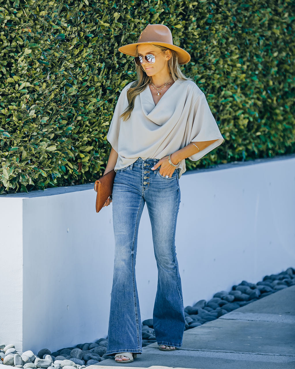 Marcos High Rise Flare Denim-Vogue Logic