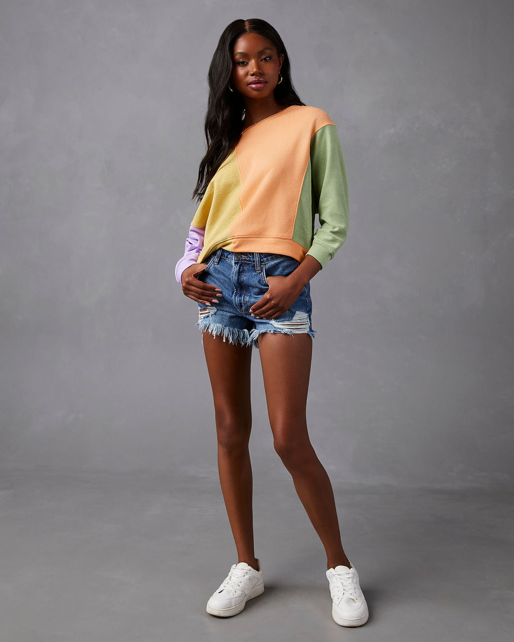 Brendel Colorblock Pullover Sweater-Vogue Logic