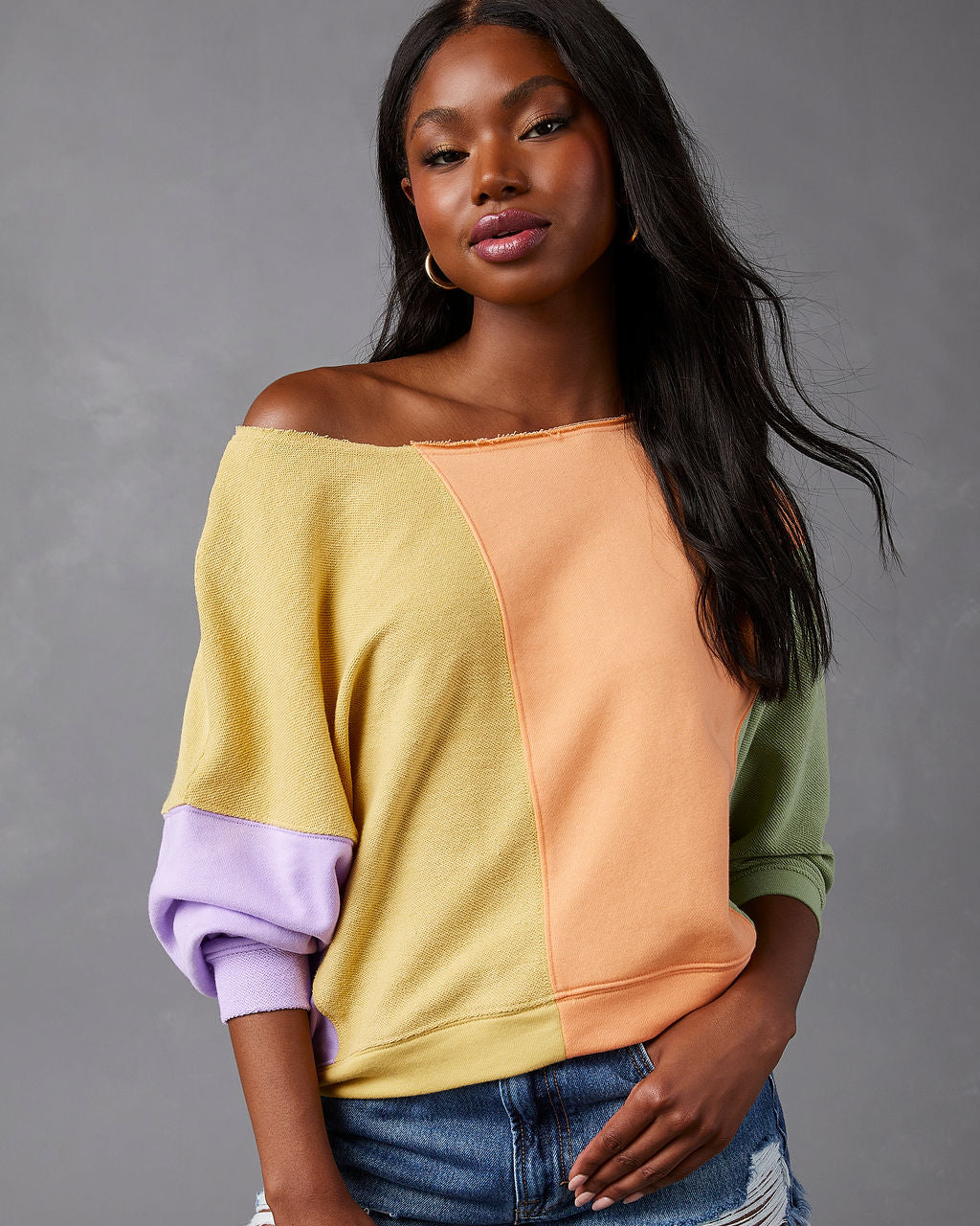 Brendel Colorblock Pullover Sweater-Vogue Logic