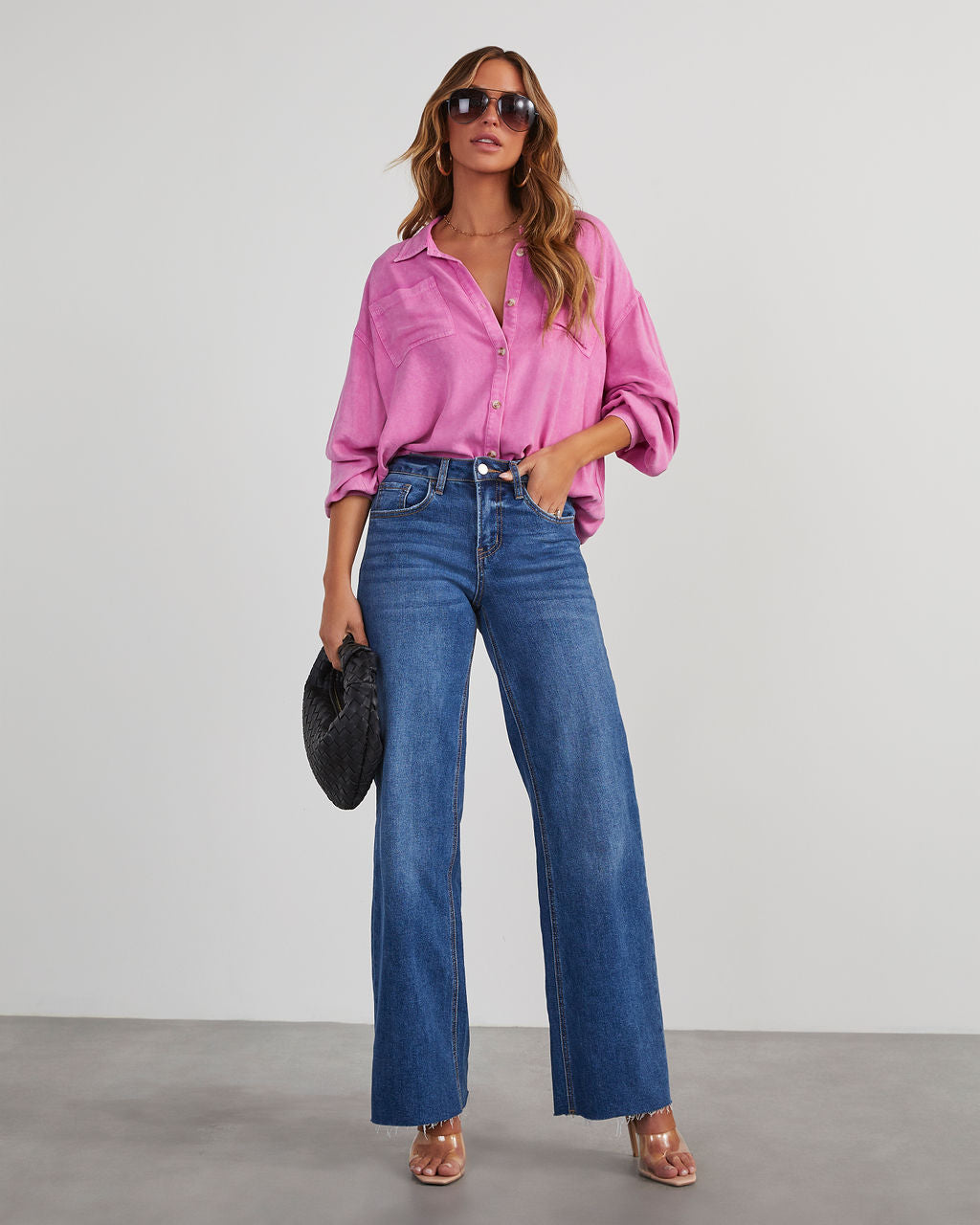 Ashmead Button Down Top-Vogue Logic