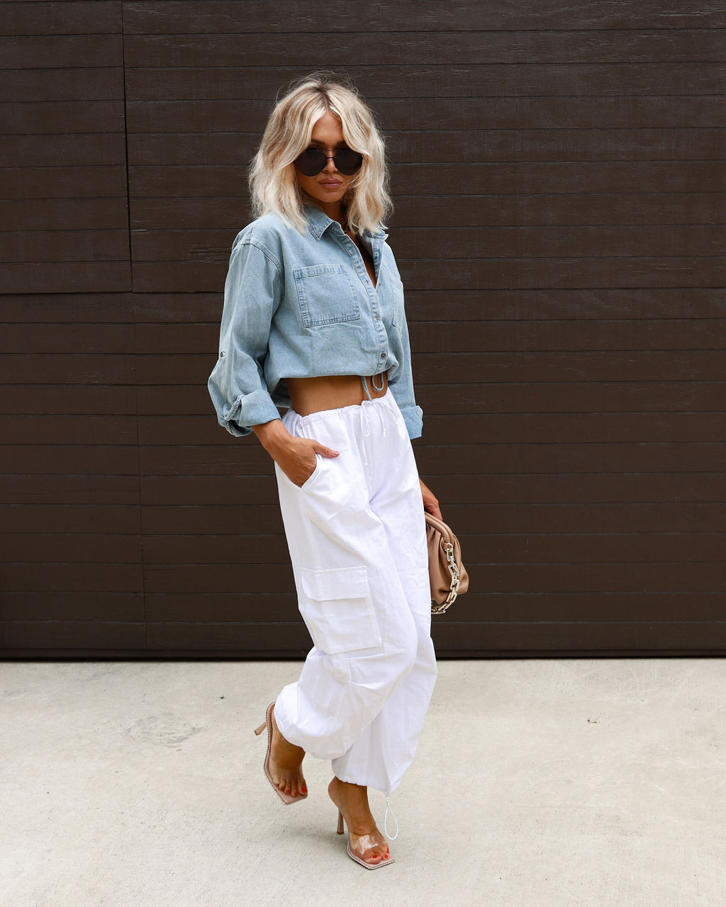 Blues For You Chambray Top-Vogue Logic