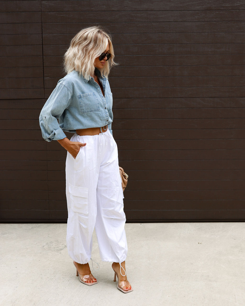 Blues For You Chambray Top-Vogue Logic