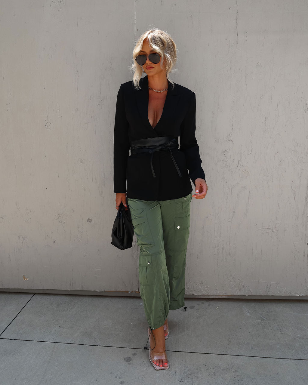 Willard Faux Leather Obi Belt-Vogue Logic