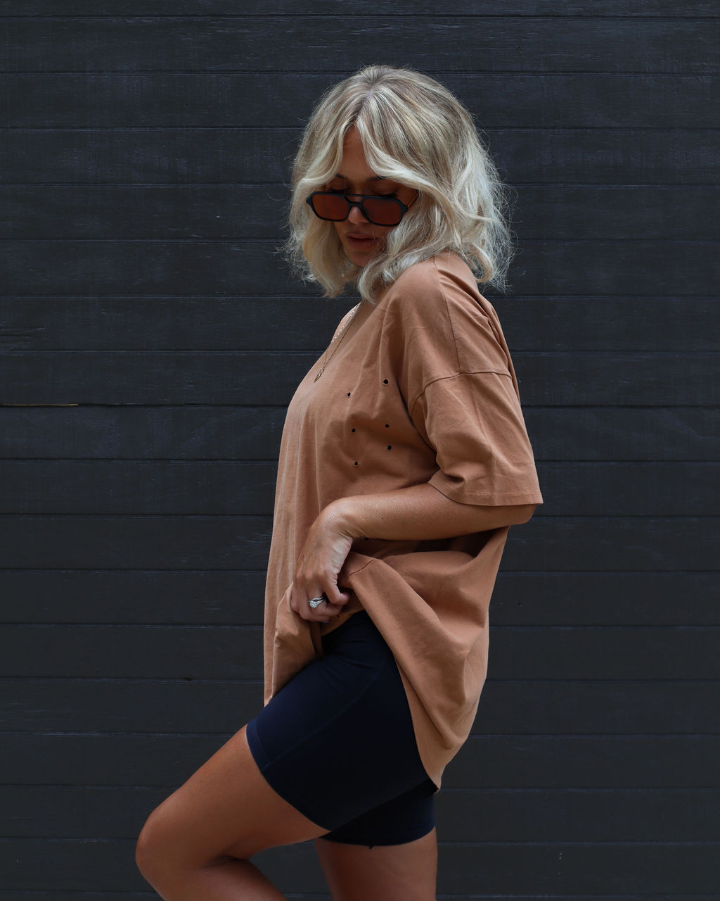 His Cotton Oversized Tee-Vogue Logic