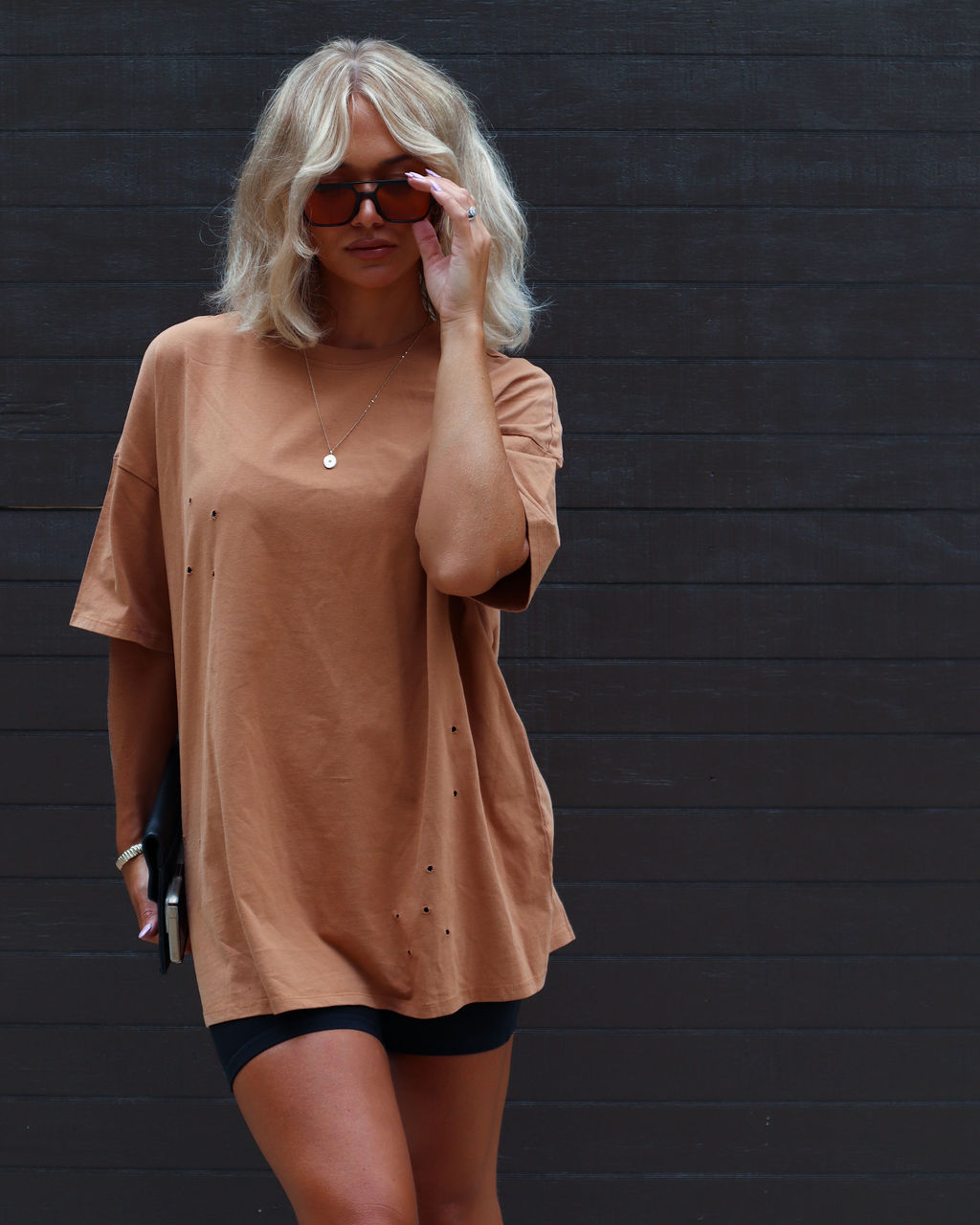 His Cotton Oversized Tee-Vogue Logic