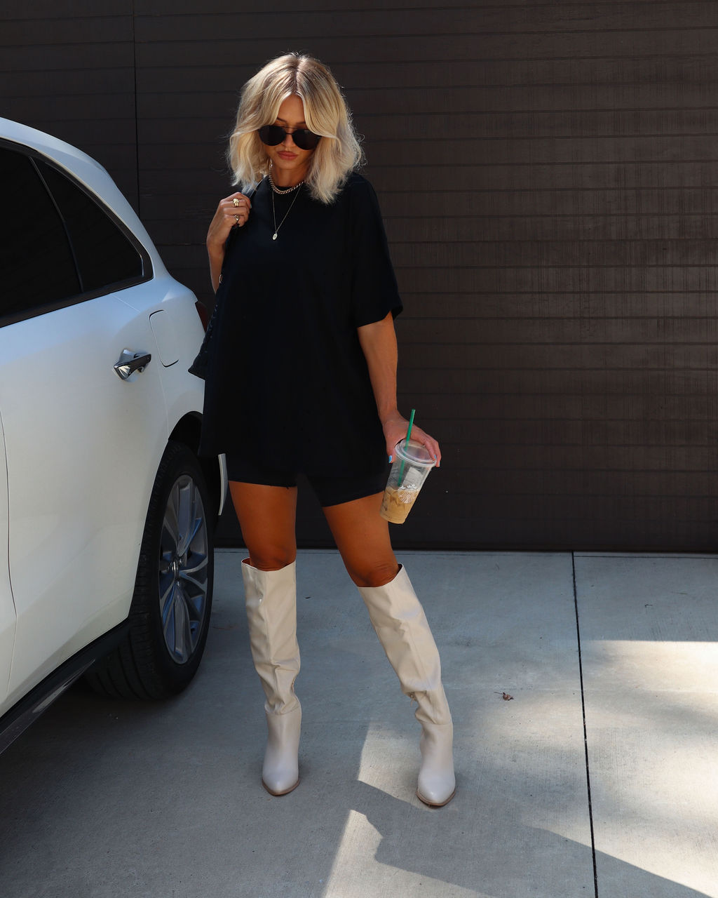 His Cotton Oversized Tee-Vogue Logic