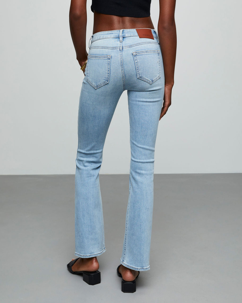Matira High Rise Distressed Flare Jeans-Vogue Logic