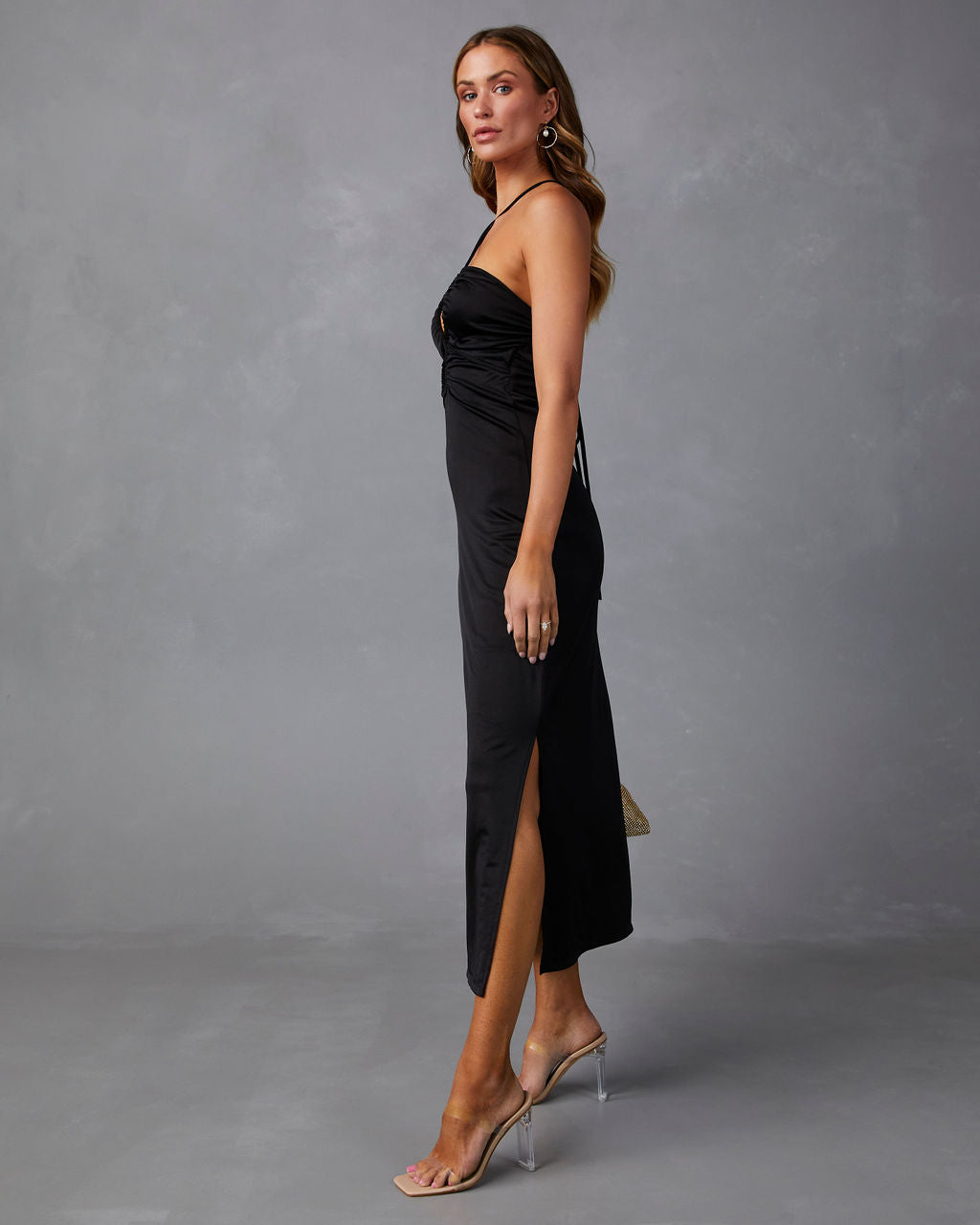 Sweet Amore Cutout Midi Dress-Vogue Logic