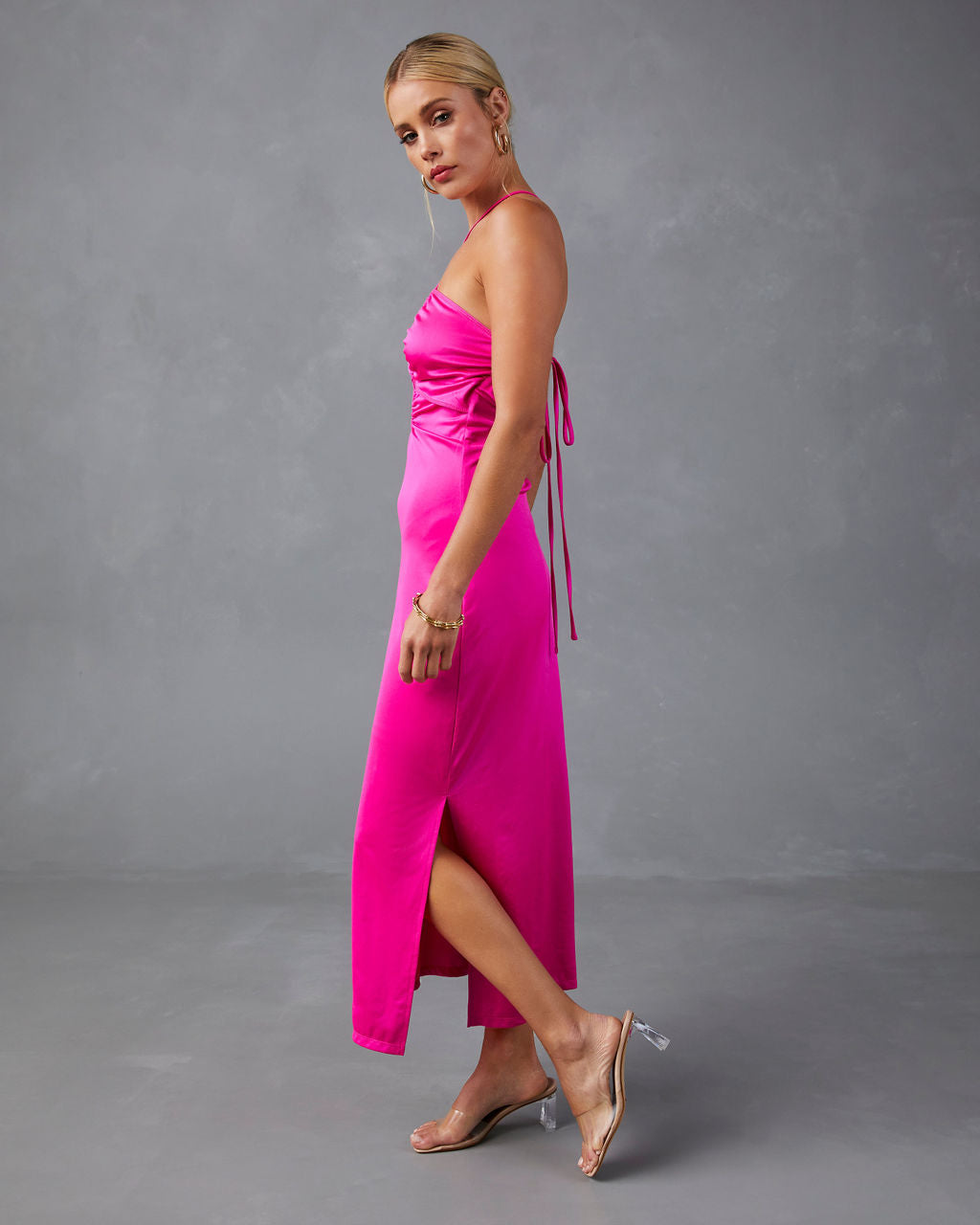 Sweet Amore Cutout Midi Dress-Vogue Logic