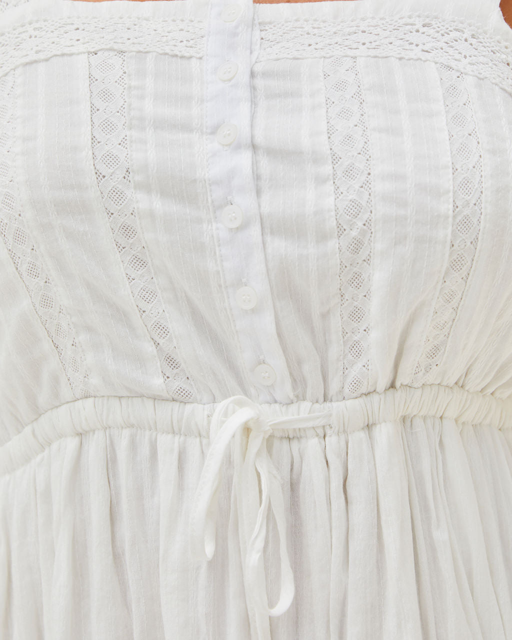 Meet Me At Brunch Cotton Tiered Midi Dress-Vogue Logic