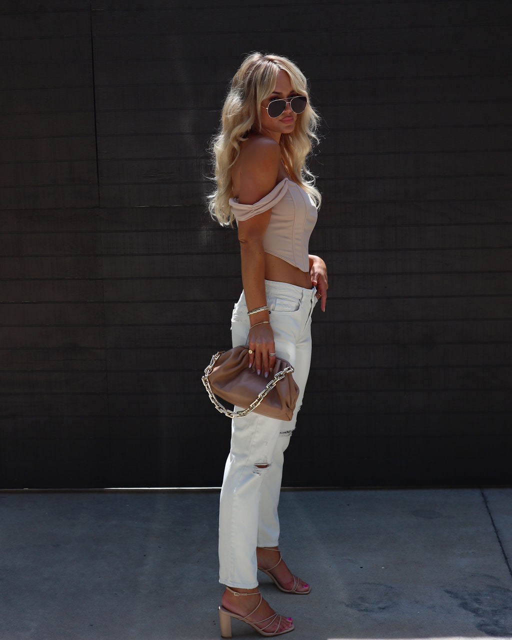 Mita High Rise Distressed Straight Jeans-Vogue Logic