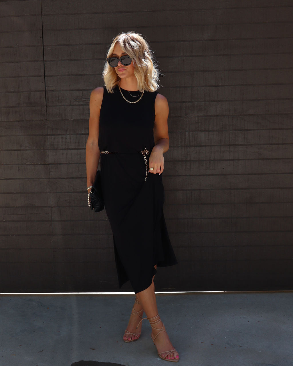 Dede Side Slit Midi Dress-Vogue Logic